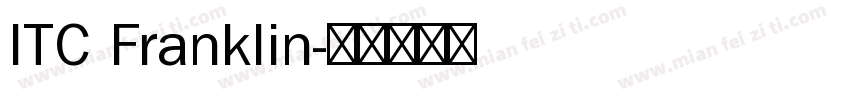 ITC Franklin字体转换